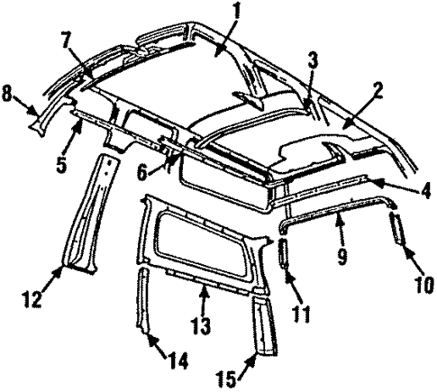 Interior Trim for 1989 GMC V1500 Suburban #0