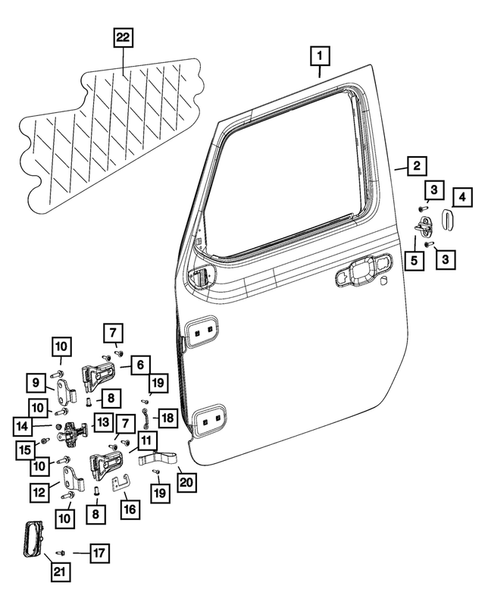 Front Door for 2024 Jeep Gladiator #1