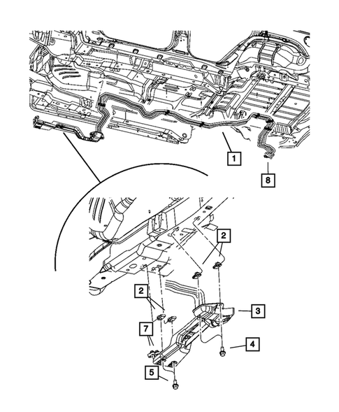 Air Conditioner and Heater Plumbing for 2007 Jeep Commander #1