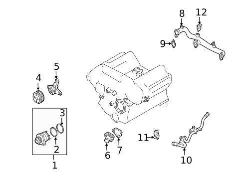 Water Pump for 2006 INFINITI FX35 #0