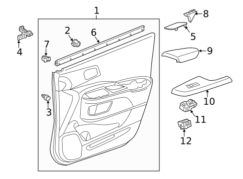 Front Door for 2016 Honda CR-V #2