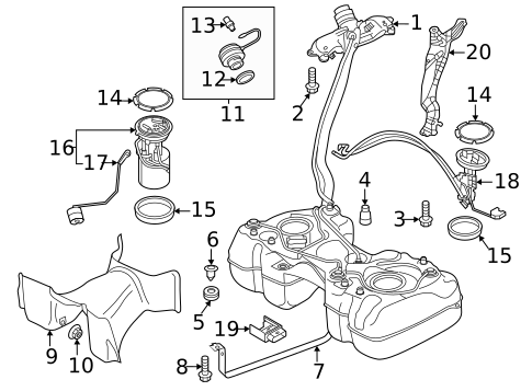 Fuel System Components for 2019 Volkswagen Tiguan #3