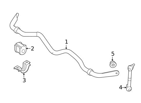 Stabilizer Bar & Components for 2020 INFINITI Q60 #5