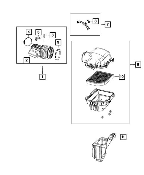 Air Cleaner for 2018 Jeep Grand Cherokee #0