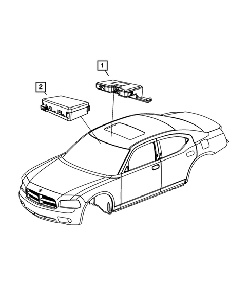 Keys, Modules and Engine Controllers for 2008 Dodge Charger #5