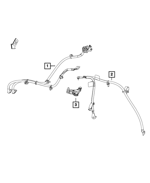 Battery, Battery Tray and Cables for 2016 Fiat 500 #3
