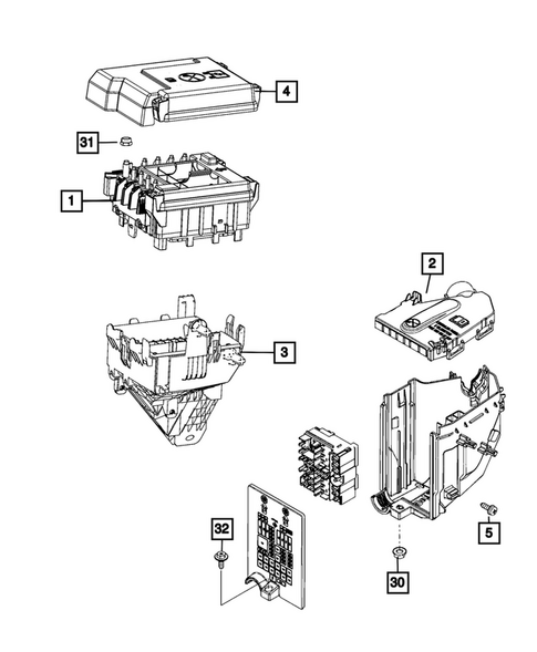 Power Distribution, Fuse Block, Junction Block, Relays and Fuses for 2026 Jeep Compass #0