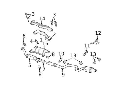 Exhaust Components for 2004 Chevrolet Monte Carlo #0