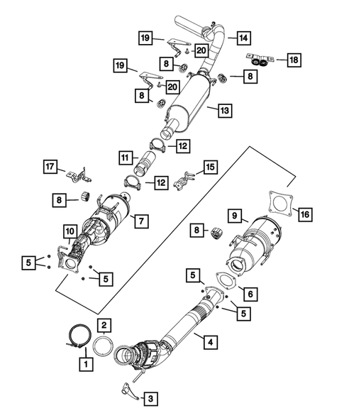 Exhaust System for 2015 Ram 2500 #0