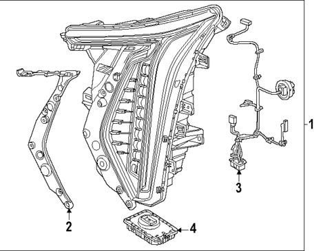 Headlamp Components for 2025 Cadillac ESCALADE IQ #0