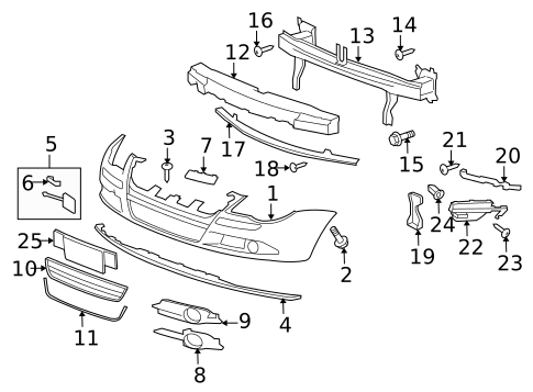 Bumper & Components - Front for 2009 Volkswagen Eos #0