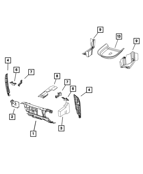 Cowl and Dash Panel for 2016 Chrysler 200 #0