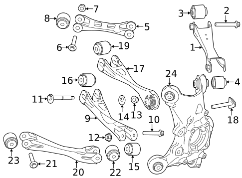 Rear Suspension for 2025 BMW 750e xDrive #12