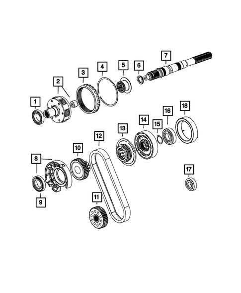 Gear Train for 2017 Ram 3500 #5