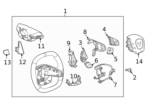 Steering Wheel & Trim for 2022 Chevrolet Corvette #1