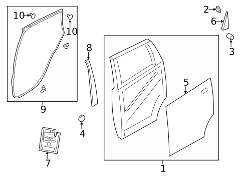 Door & Components for 2017 Nissan Versa Note #0
