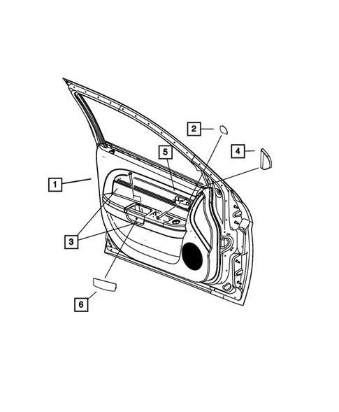 Door Trim Panels-Front and Rear for 2013 Chrysler 200 #0