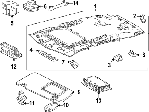 Interior Trim - Roof for 2024 Lexus RX350h #2