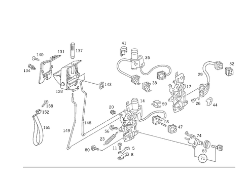Locking System for 1993 Mercedes-Benz 300 TE #4