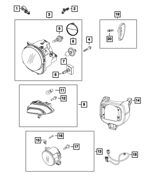Lamps-Interior and Exterior for 2018 Jeep Renegade #0