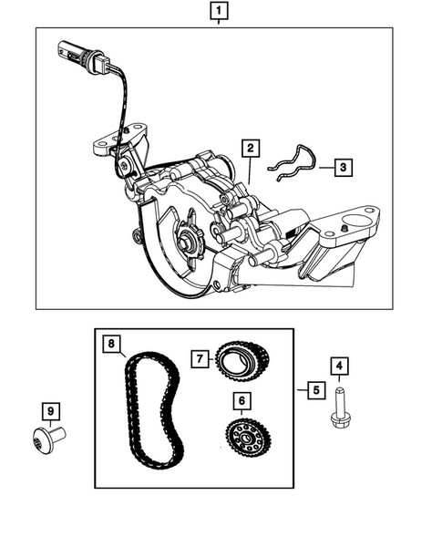 Engine Oiling, Oil Pan and Indicator (Dipstick) for 2025 Dodge Durango #2