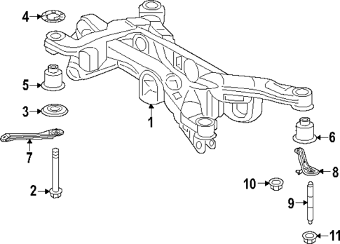 Suspension Mounting for 2020 Lexus ES300h #7