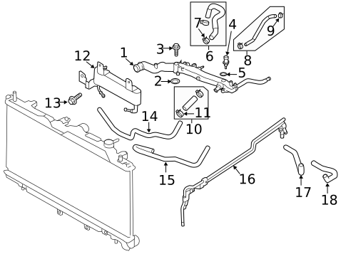 Hoses & Pipes for 2009 Subaru Outback #1