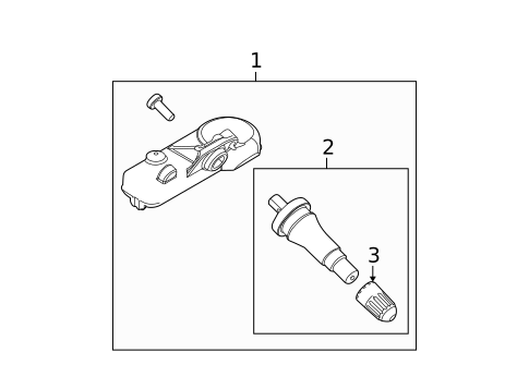 Tire Pressure Monitor Components for 2010 Mercury Milan #0