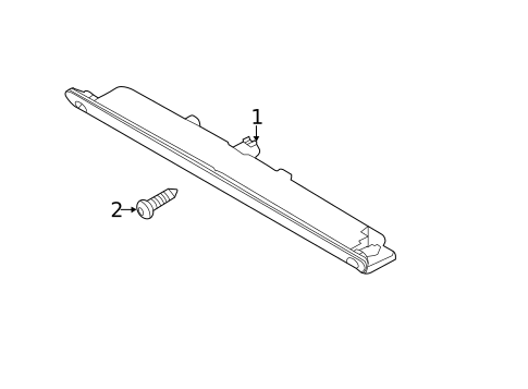 High Mounted Stop Lamp for 2017 Ford Focus #0