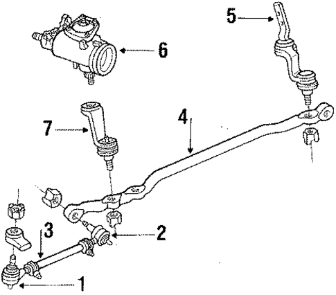 Steering Gear & Linkage for 1988 Dodge Dakota #4