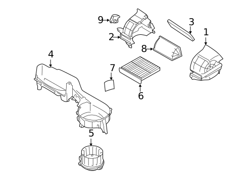 Blower Motor & Fan for 2021 Subaru Forester #0