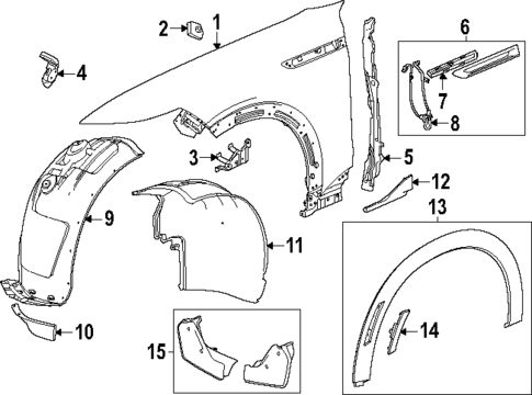 Exterior Trim - Fender for 2025 Cadillac ESCALADE IQ #0