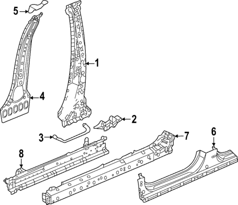 Center Pillar & Rocker for 2024 Honda HR-V #0