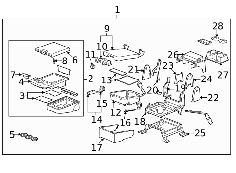 Front Seat Components for 2011 Chevrolet Suburban 1500 #3