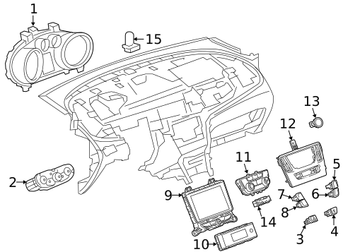 Instrument Panel for 2022 Buick Encore #1