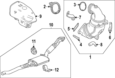 Exhaust Components for 2025 Buick Encore GX #1