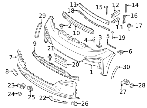 Bumper & Components - Front for 2015 BMW 428i xDrive Gran Coupe #9