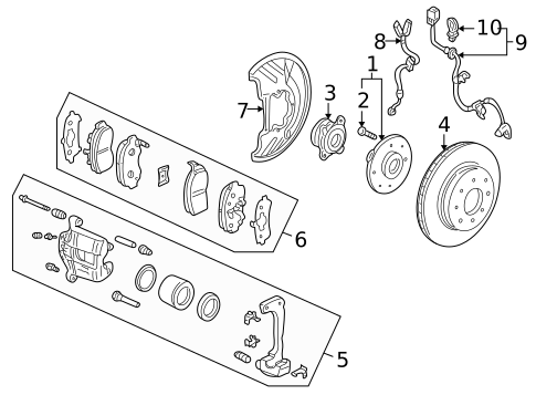 Front Brakes for 2006 Honda Insight #0