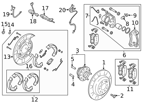 Rear Brakes for 2020 Kia Stinger #0