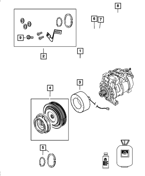 Air Conditioner Compressor and Mounting for 2016 Ram 3500 #0