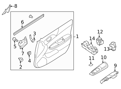 Front Door for 2012 Subaru Impreza #1