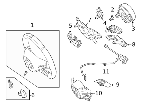 Steering Wheel & Trim for 2020 Mercedes-Benz CLA35 AMG #4