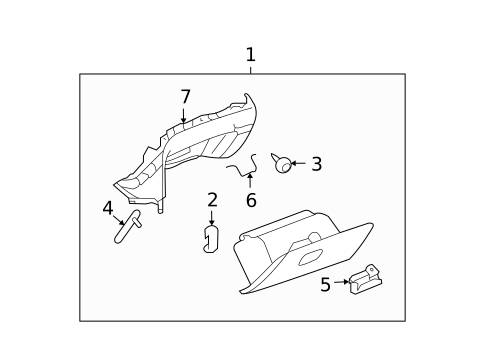 Glove Box for 2009 Saturn Aura #1