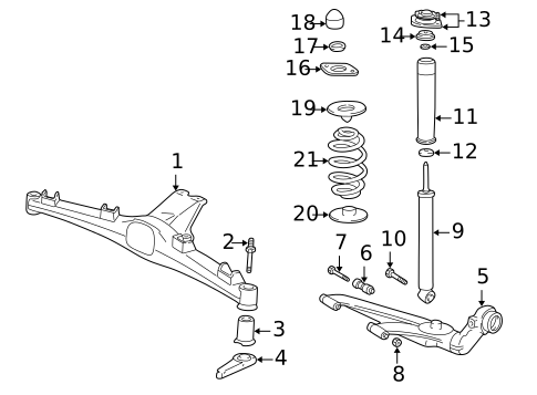 Rear Suspension for 1998 BMW Z3 #0