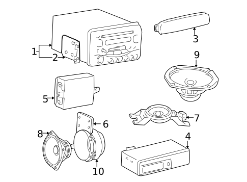 Sound System for 2001 Hyundai XG300 #0
