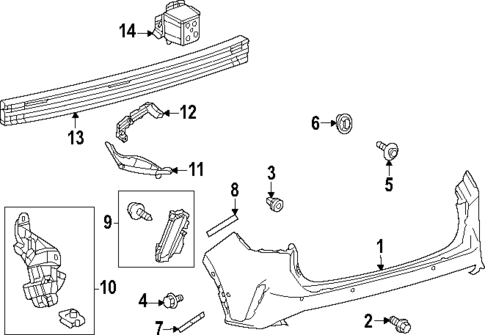 Bumper & Components - Rear for 2024 Lexus RX350h #2
