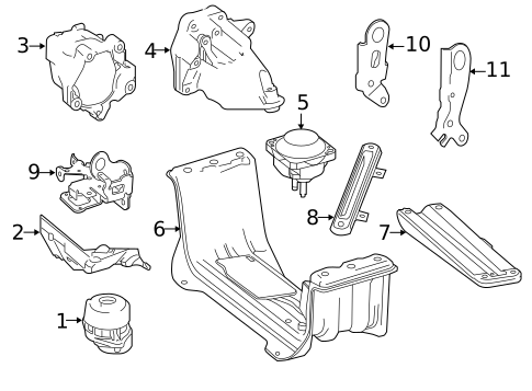 Engine & Trans Mounting for 2015 Mercedes-Benz ML 250 #0