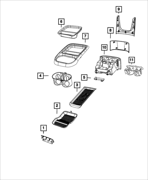 Consoles for 2022 Chrysler Pacifica #4