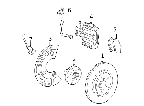 Rear Brakes for 2007 Ford Five Hundred #1