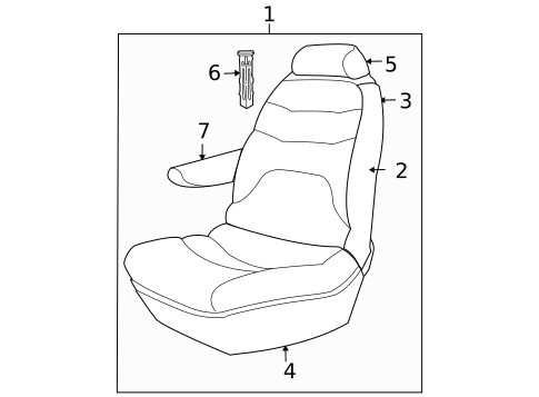 Front Seat Components for 2005 Dodge Caravan #0